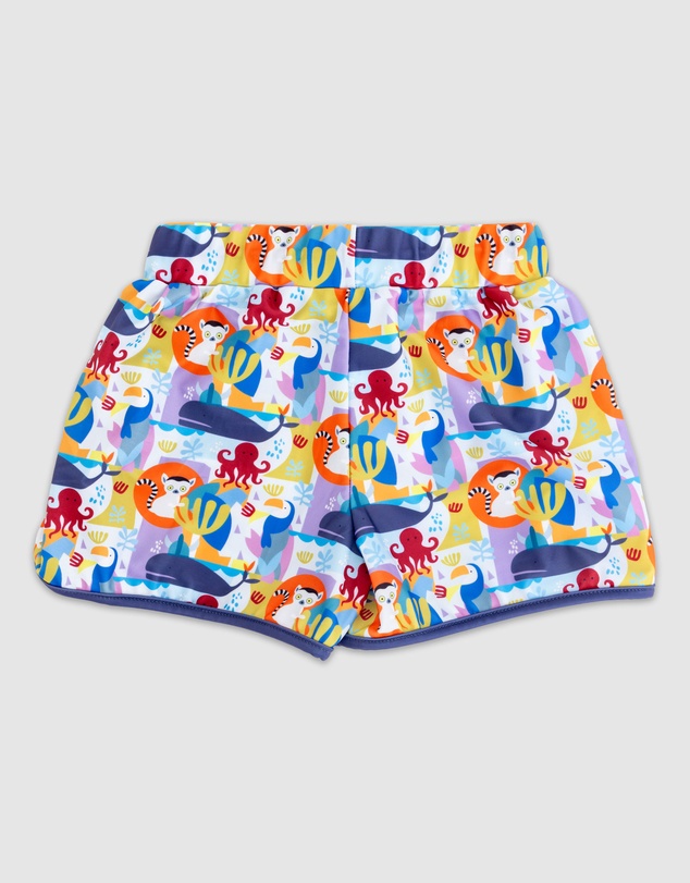 Tyoub - Tyoub Mid-Length Swim Trunks Animal Spirit