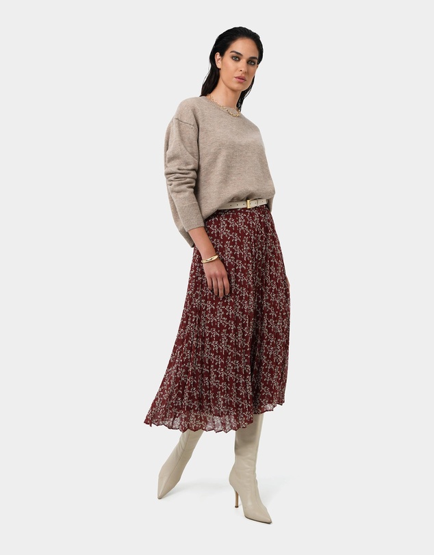 Forcast - Rema Floral Pleated Skirt
