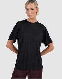 Rolla's - Sheer Lyocell Tee - Black