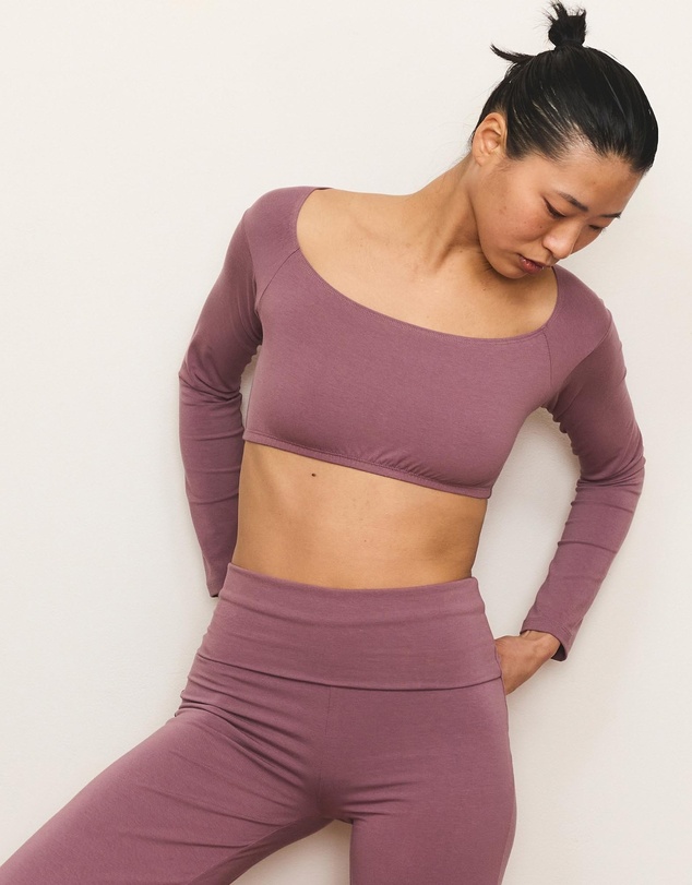 Pinky & Kamal - Long Sleeve Crop Top