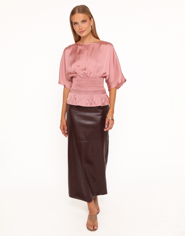 Petal & Pup - Cherish Pintuck Top - Rose
