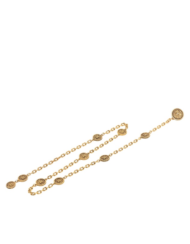 Pre-Loved by Azura Reborn - Pre-Loved Gold Plated CC Medallion Chain Belt