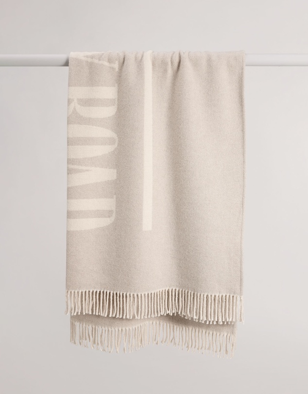 Country Road - Cr Cotton Blend Logo Throw