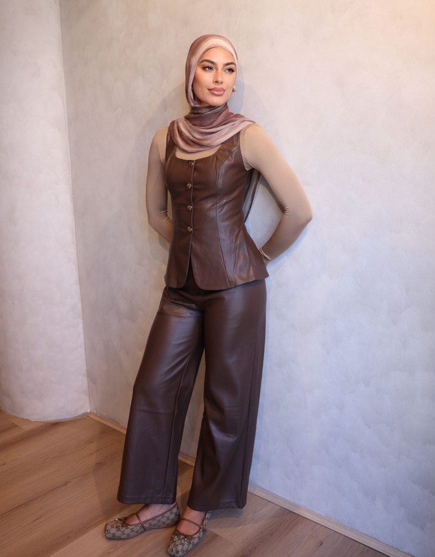 Mod Squad - Printed Rayon Hijab - Mocha Swirl