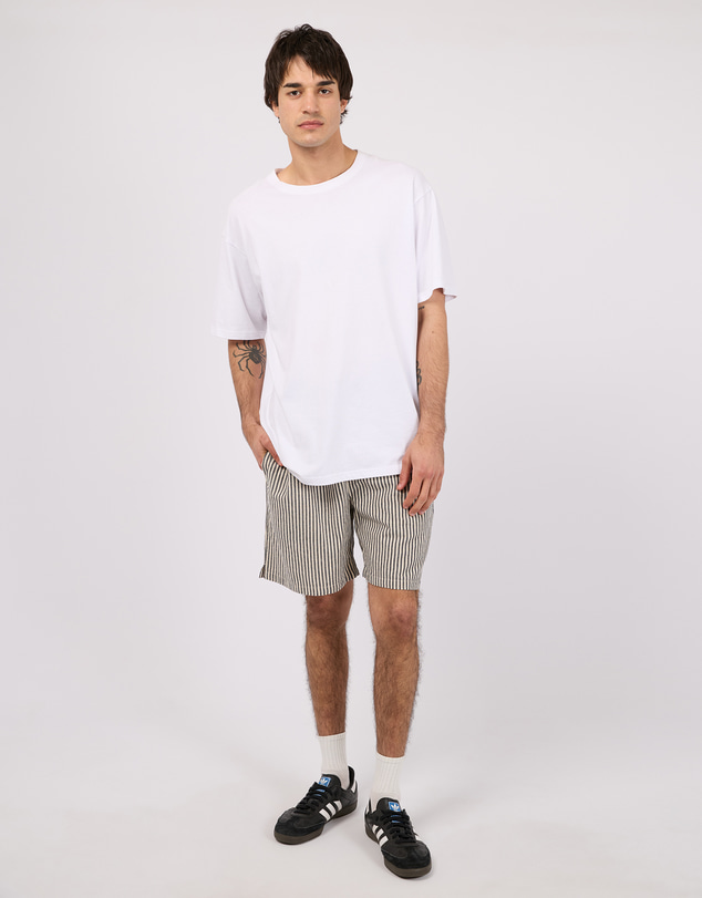 Silent Theory - Stripe Linen Shorts
