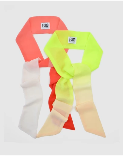 FORD MILLINERY - Lime Splice & Raspberry Splice Styling Scarf Set