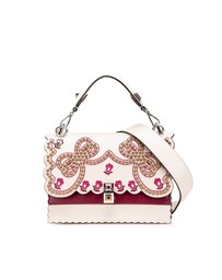Pre-Loved by Azura Reborn - Pre-Loved Medium Vitello Liberty Lucido Flowers and Bows Scalloped Studded Kan I Satchel