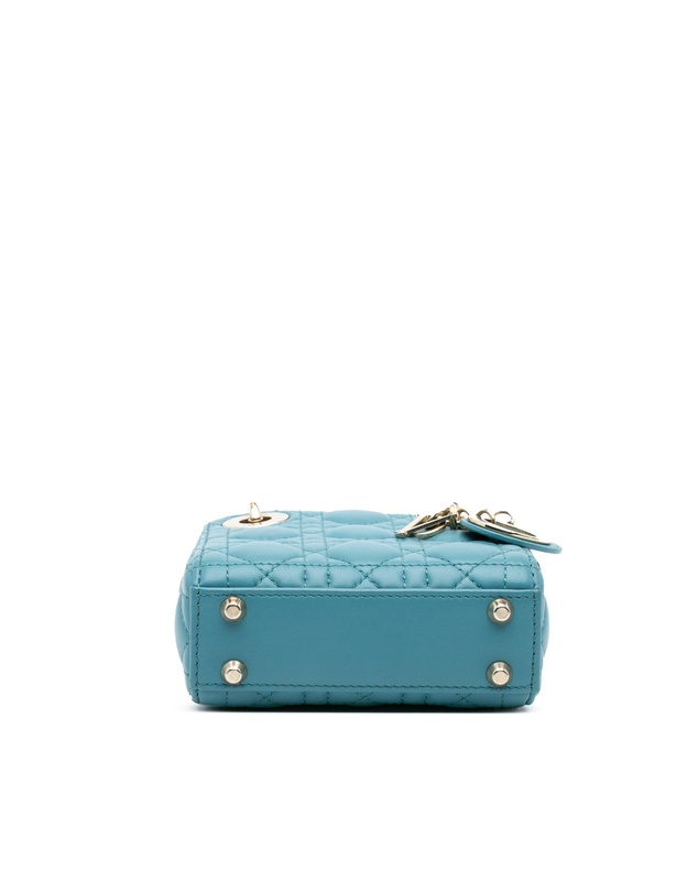 Pre-Loved by Azura Reborn - Pre-Loved Micro Lambskin Cannage Lady Dior