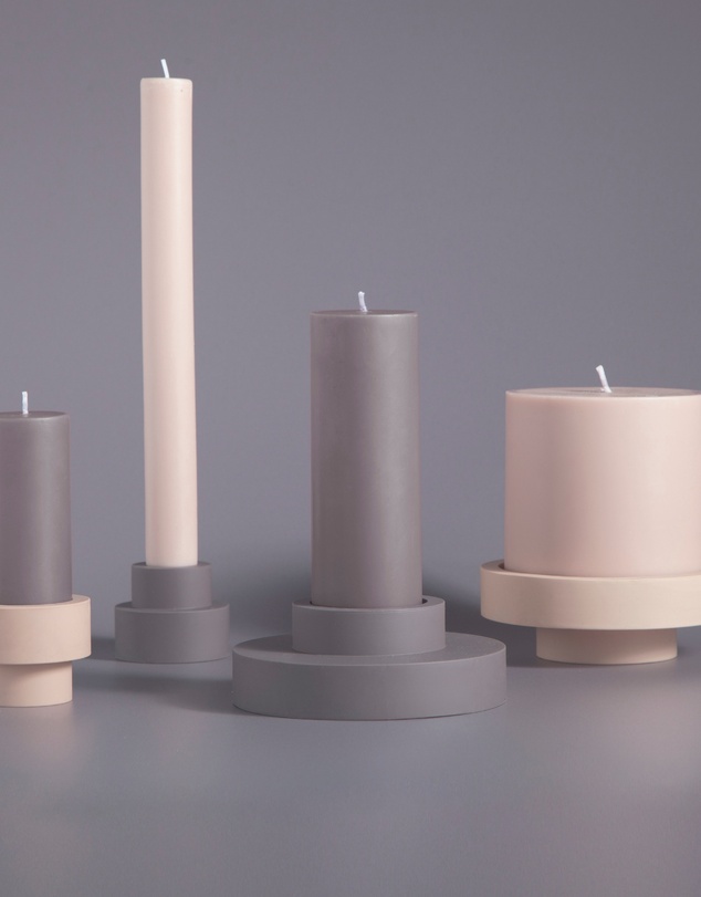 porter green - escc dinner candle soy-blend unscented candles