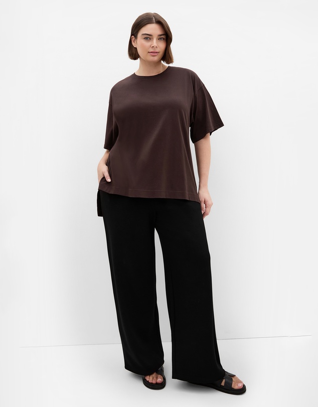 City Chic - Oversized Split Tee