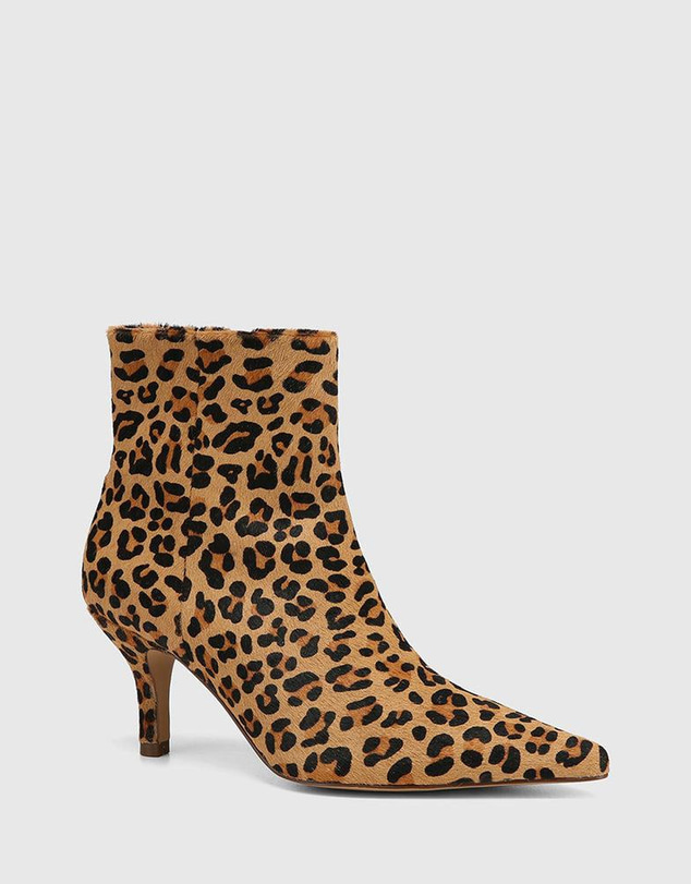 Wittner - Tadita Ankle Boot Sand Leopard Print Leather