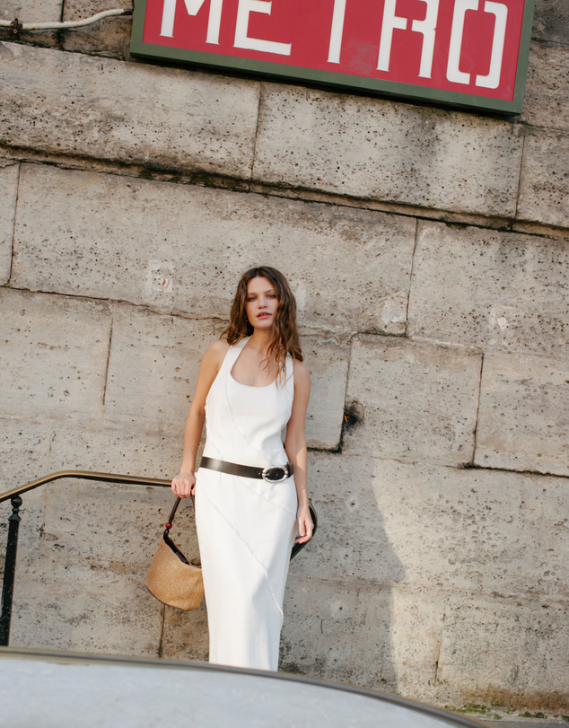 FRIEND of AUDREY - The Raw Edge Halter Dress