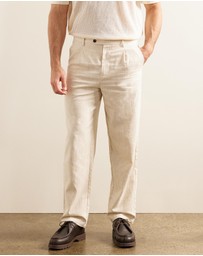 AERE - Leo Linen Suit Pants