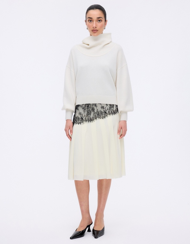 Minima Esenciales - Rian Wool Cashmere Funnel Neck Jumper