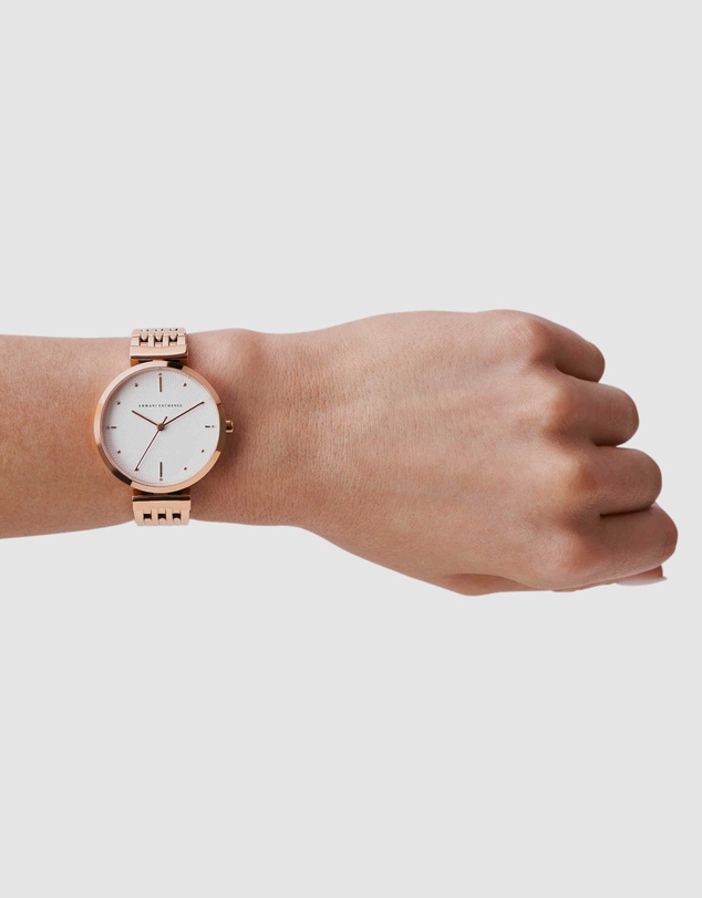 Armani Exchange - Rose Gold-Tone Women's Analogue Watch