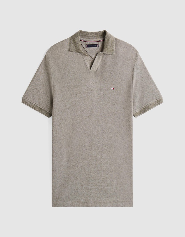 Tommy Hilfiger - Regular Fit Polo Shirt With Linen