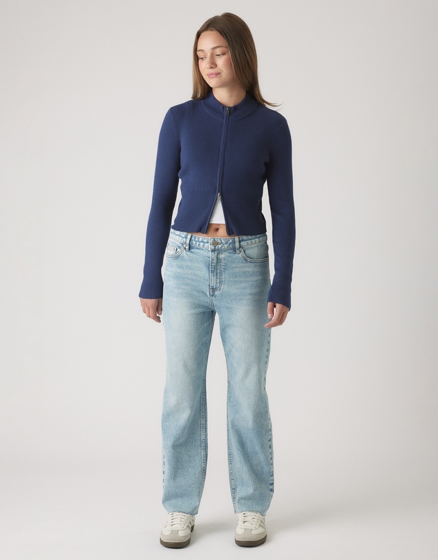 Decjuba Kids - Matilda Zip Up Knit Jacket - Teens