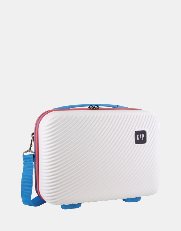 GAP - GAP Stripe Large Hard Shell with Mini Beauty Case Set + Leather Tag