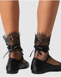 High Heel Jungle - Tied Up Lace Socks