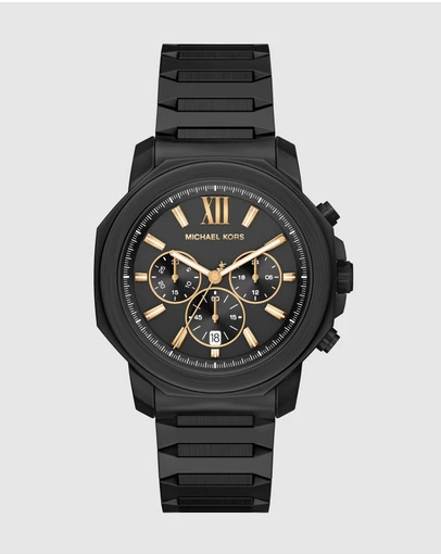 Michael Kors - Prescott Black Chronograph Watch