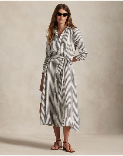 White & Brown Stripe