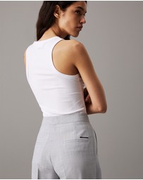Calvin Klein - Wool Blend Straight Leg Pants