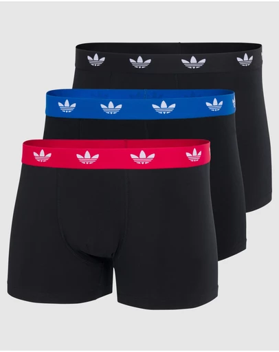 adidas Originals - 3 Pack Comfort Flex Cotton Trunk Underwear