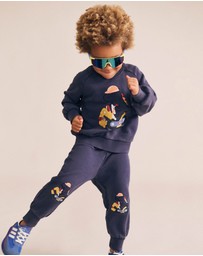 Huxbaby - Tradie Dino Sweatshirt - Babies-Kids