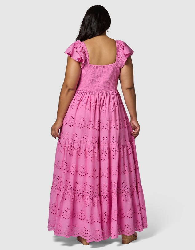 Something 4 Olivia - Violet Broderie Maxi Dress