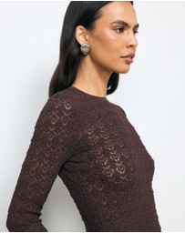 AERE - Tala Lace Knit Top