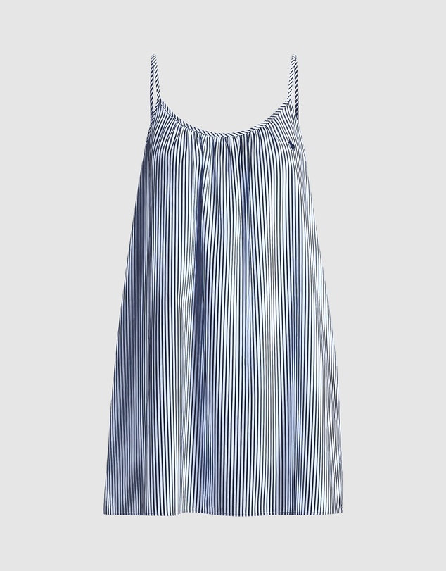 Polo Ralph Lauren - Shirting Stripes Cotton Chemise Slip Nightdress