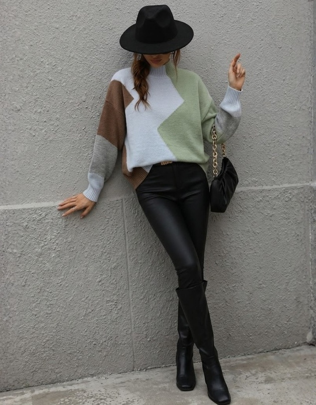 Esther & Co - Illeana Knit - Sage Print