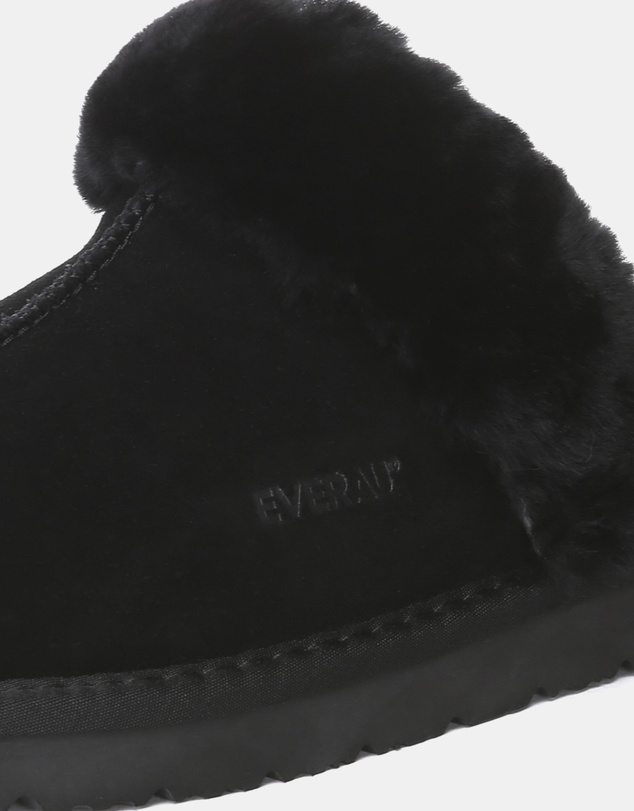 EVERAU - EverAU Ugg Muffin Slipper Suede Cow Suede Upper House Shoes