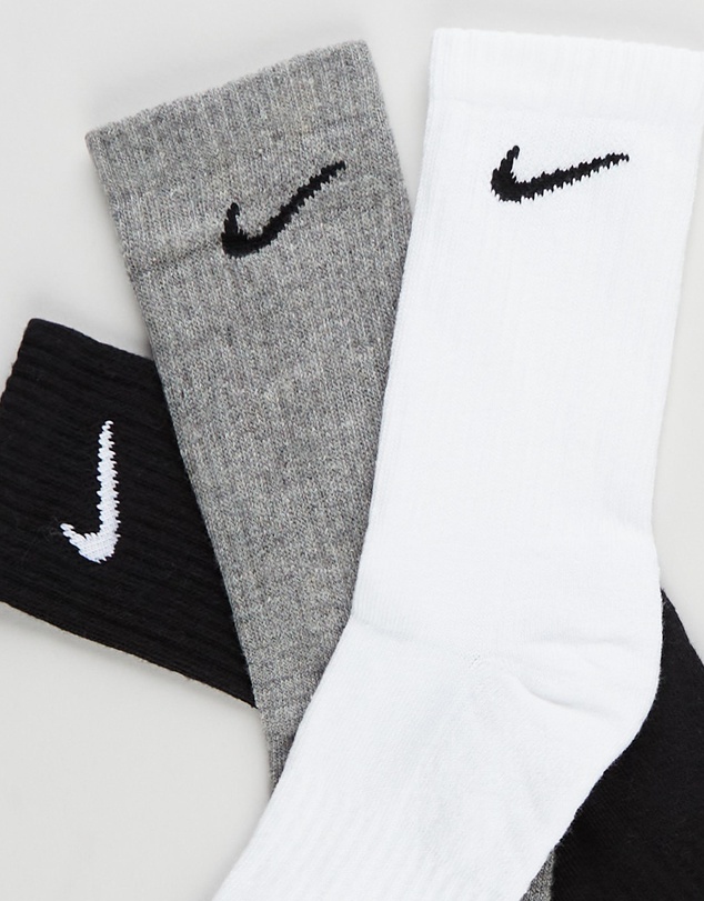 Nike - Everyday Cushion Crew Socks 3-Pack - Unisex