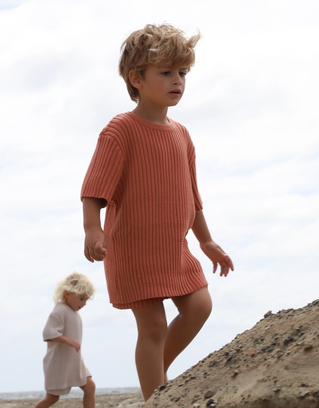 All Fenix - Mini Rib Knit Tee - Babies-Kids