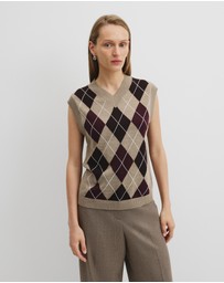 Country Road - Argyle Knit Vest