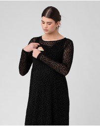 Ripe Maternity - Leo Flocked Nursing Dress