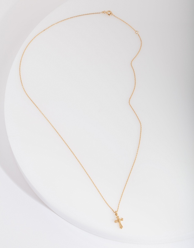 Lovisa - Gold Plated Sterling Silver Cross Necklace