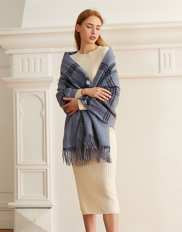Ozwear Connection Uggs - Ugg 100% Australian Merino Wool Reversible Wrap Steel Blue