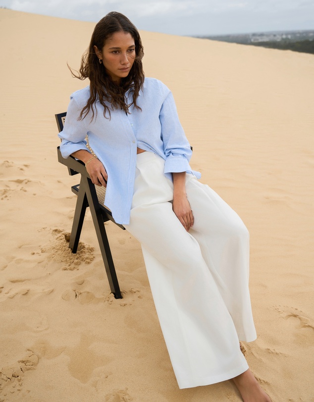 Forcast - Sam Linen Relaxed Shirt