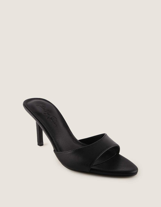 Shelly Shen - Addison High Sandals Black Leather