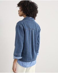 Seasalt - Seasalt Cornwall Blue Oak Leaf Shirt
