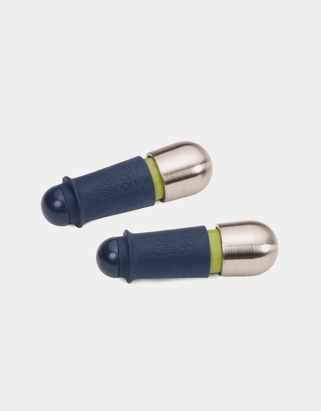 Joseph Joseph - BarWise™ Set of 2 Twist-lock Wine Stoppers (Blue)