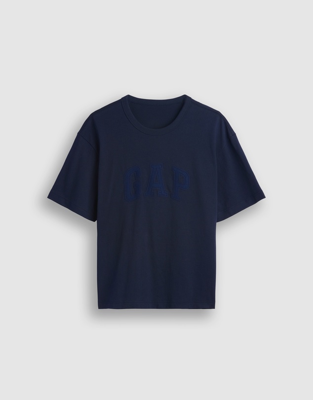 GAP - SS Relaxed Heavy Cropped Logo T-Shirt