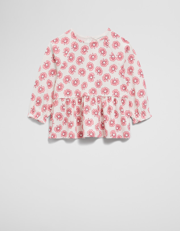 Country Road - Australian Cotton Long Sleeve Raglan Peplum Top