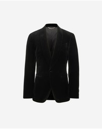 Calibre - Velvet Tuxedo Jacket Black