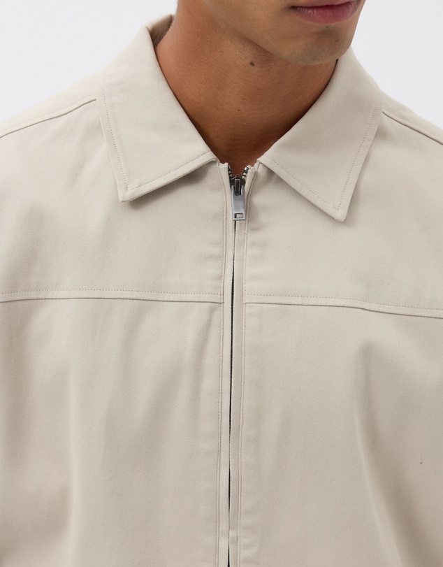 AERE - Recycled Cotton Twill Trucker Jacket