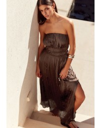NEXT - Beaded Detail Crinkle Satin Bandeau Dress