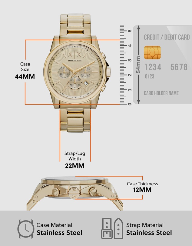 Armani Exchange - Armani Exchange Gold Watch AX2099