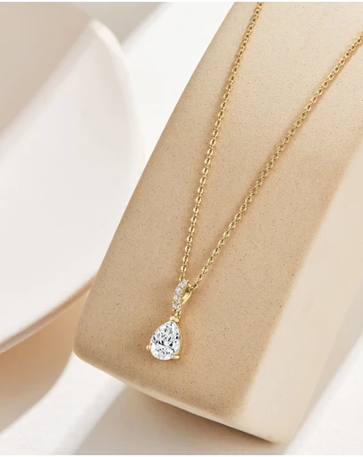 Mestige - Paisley Necklace - 18K Gold Plated